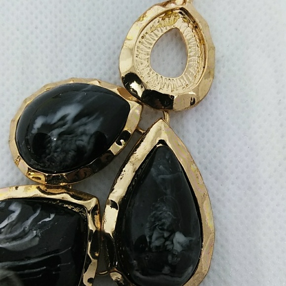 DaVinci Jewelry Davinci Nwt Black And Gold Marble Bead Necklace